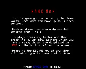 Hangman (19xx)(Forrest, Paul)[HANGMAN] screen shot title